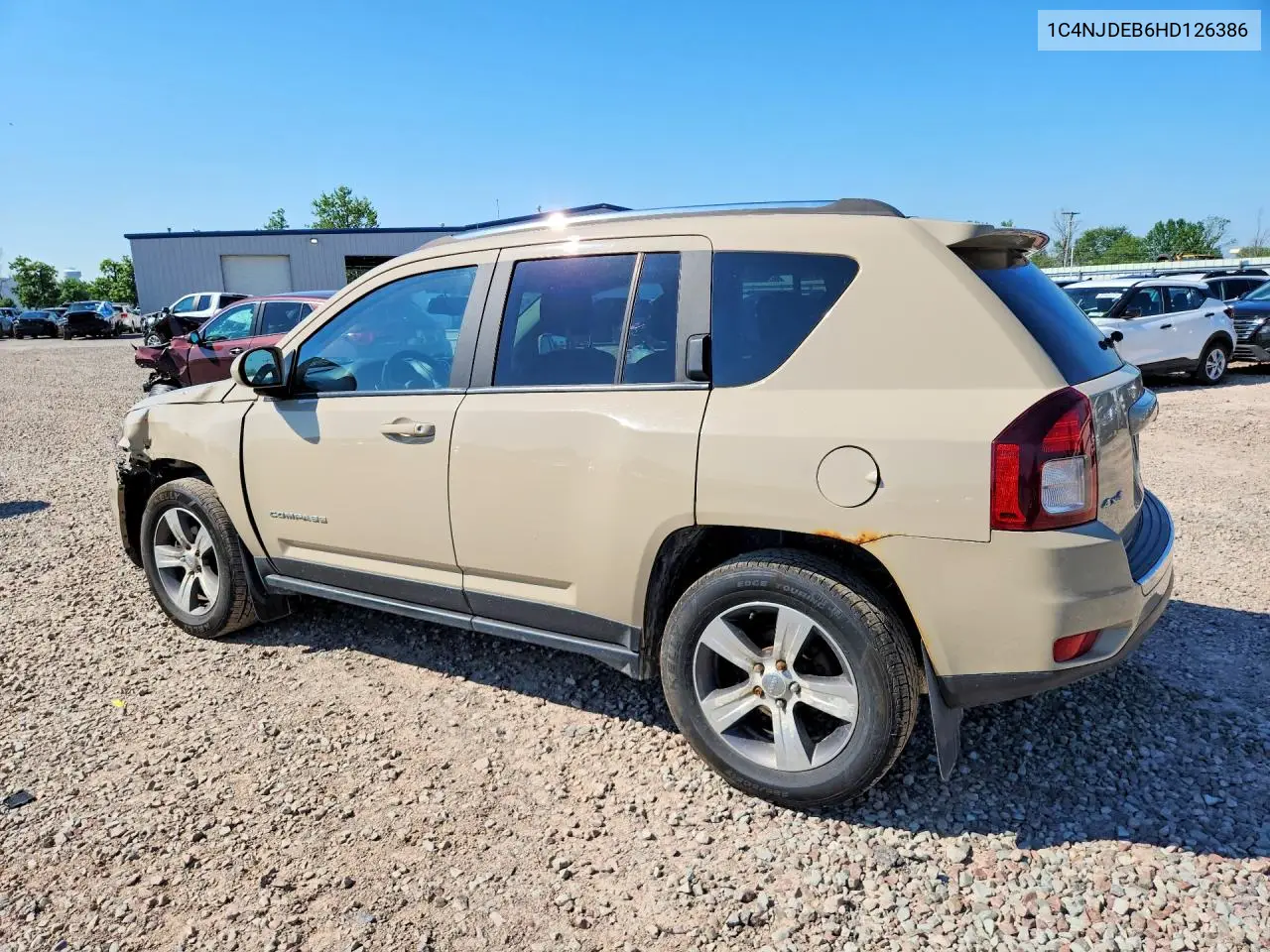2017 Jeep Compass Latitude VIN: 1C4NJDEB6HD126386 Lot: 58703176