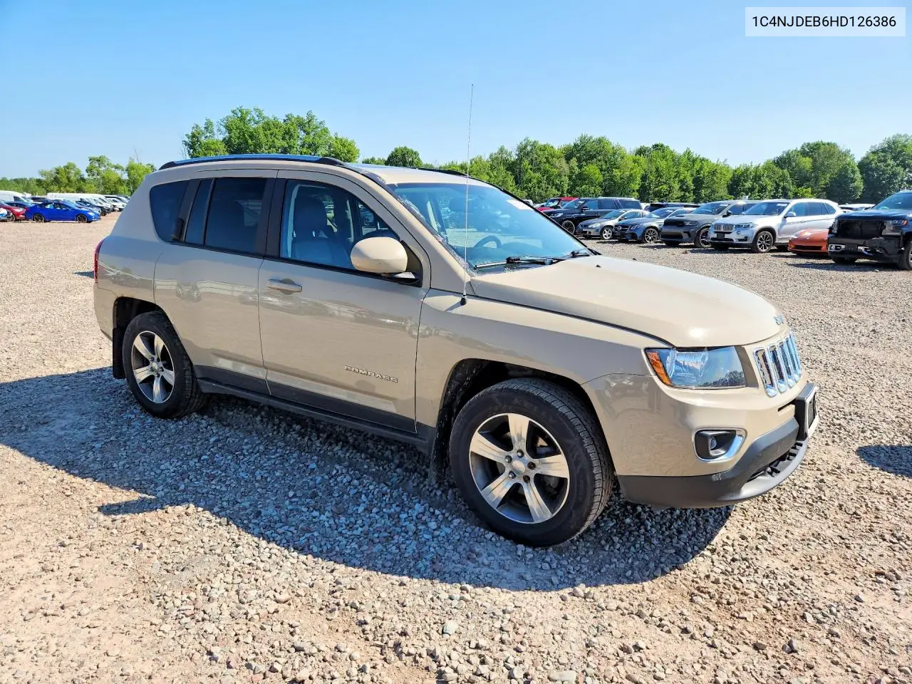 2017 Jeep Compass Latitude VIN: 1C4NJDEB6HD126386 Lot: 58703176