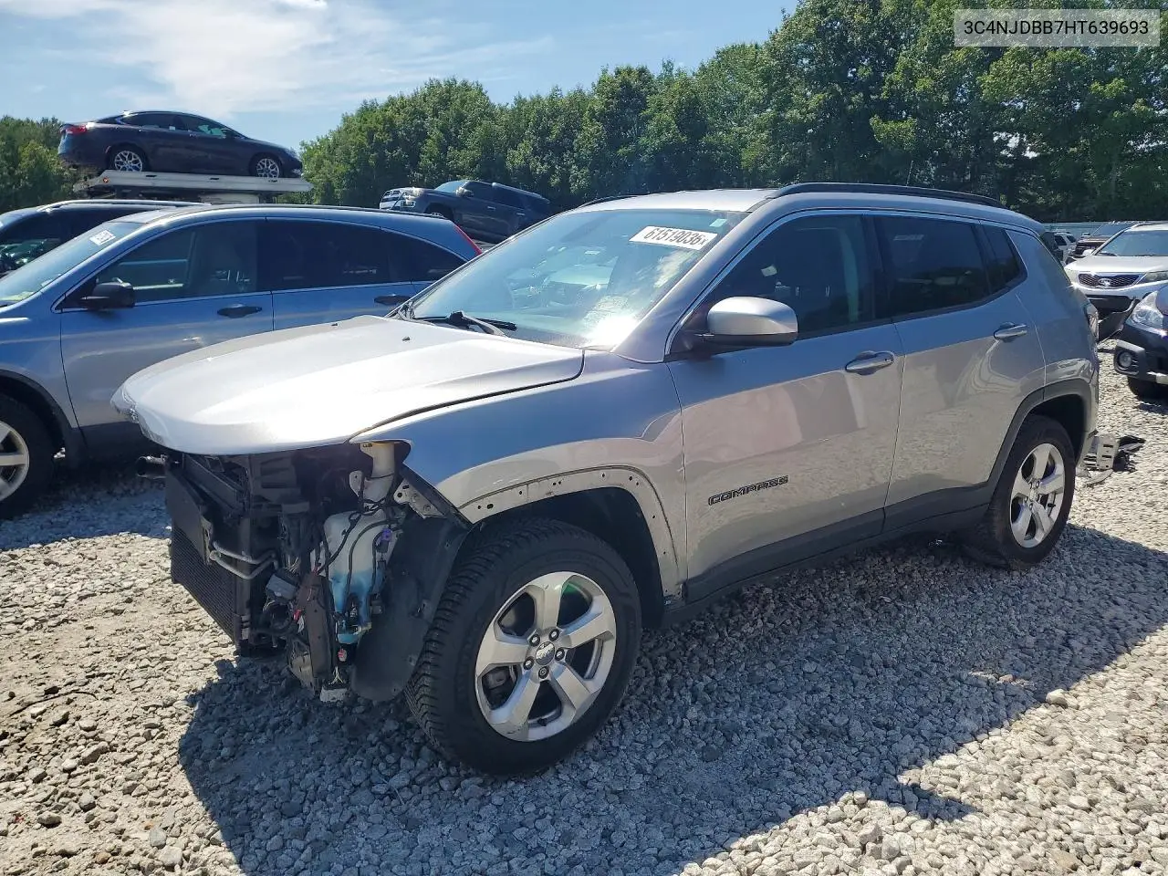 2017 Jeep Compass Latitude VIN: 3C4NJDBB7HT639693 Lot: 61519036