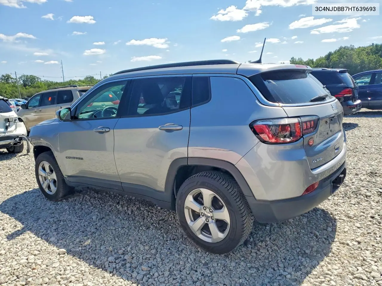 2017 Jeep Compass Latitude VIN: 3C4NJDBB7HT639693 Lot: 61519036
