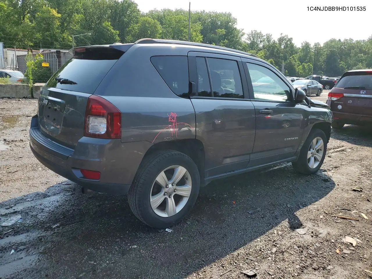 2017 Jeep Compass Sport VIN: 1C4NJDBB9HD101535 Lot: 61778316