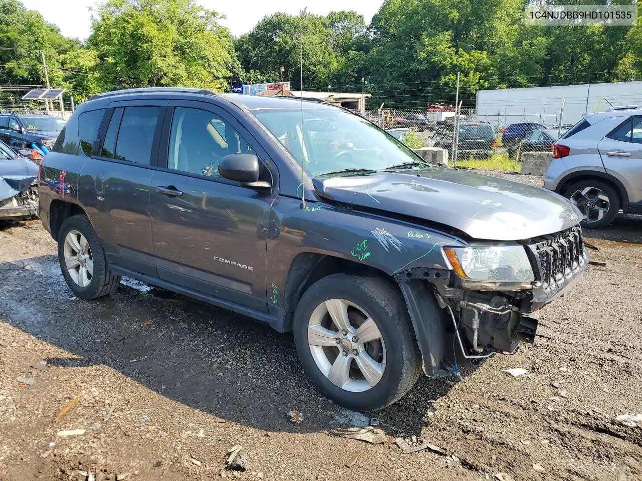 2017 Jeep Compass Sport VIN: 1C4NJDBB9HD101535 Lot: 61778316