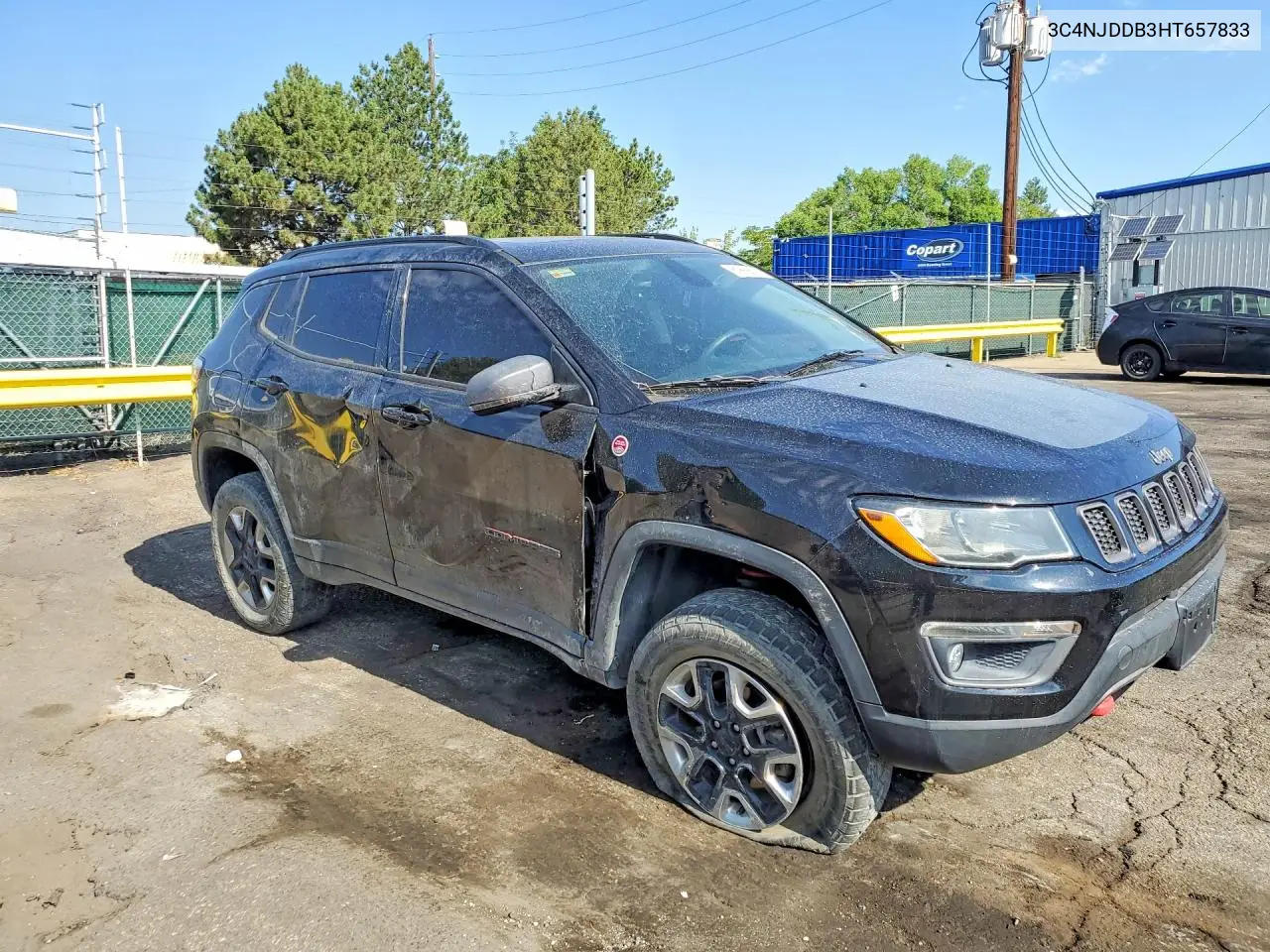 2017 Jeep Compass Trailhawk VIN: 3C4NJDDB3HT657833 Lot: 61868306