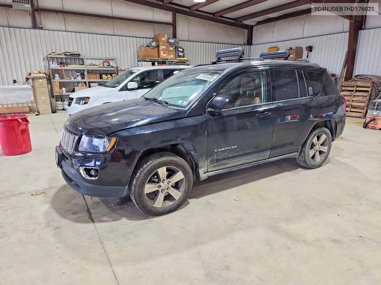 2017 Jeep Compass Latitude VIN: 1C4NJDEB7HD176021 Lot: 61905826
