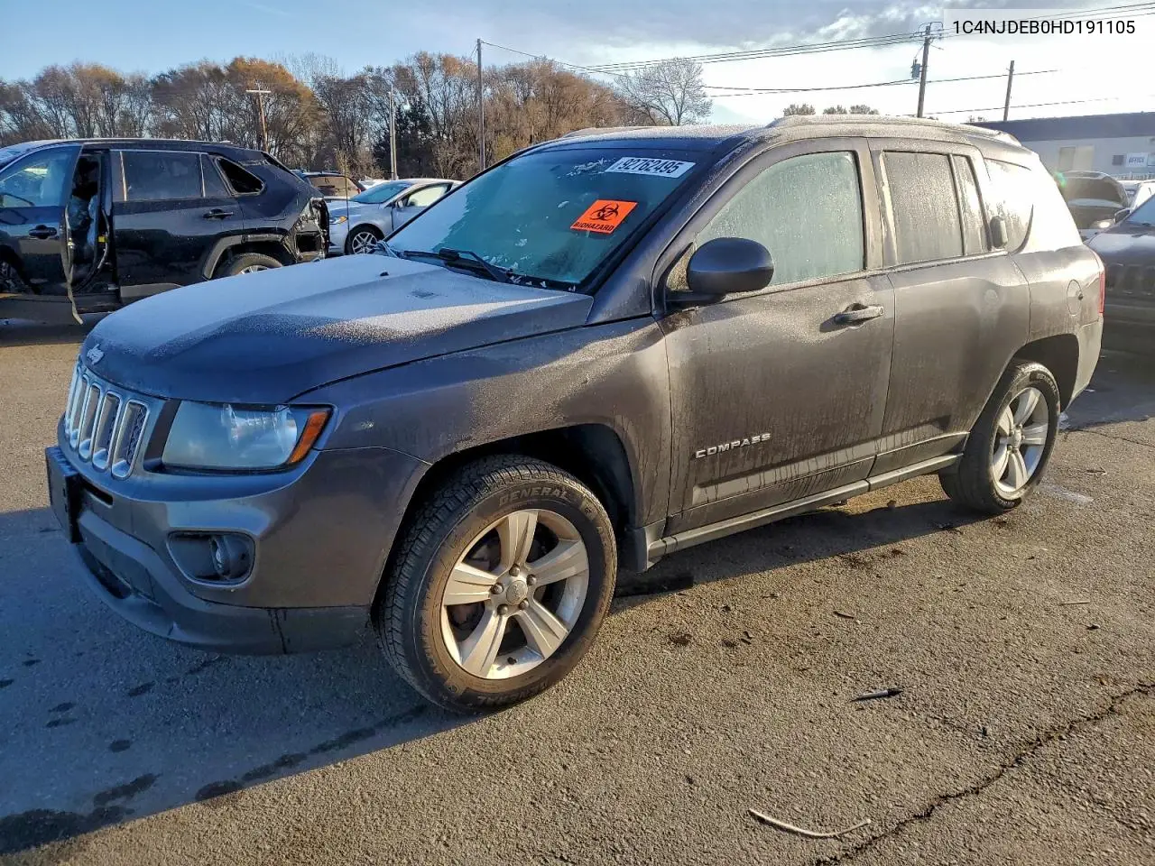 1C4NJDEB0HD191105 2017 Jeep Compass Latitude