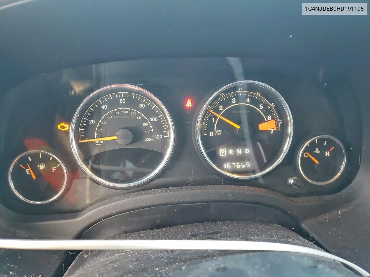 1C4NJDEB0HD191105 2017 Jeep Compass Latitude