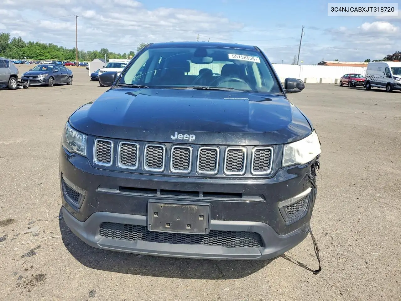 2018 Jeep Compass Sport VIN: 3C4NJCABXJT318720 Lot: 55156556