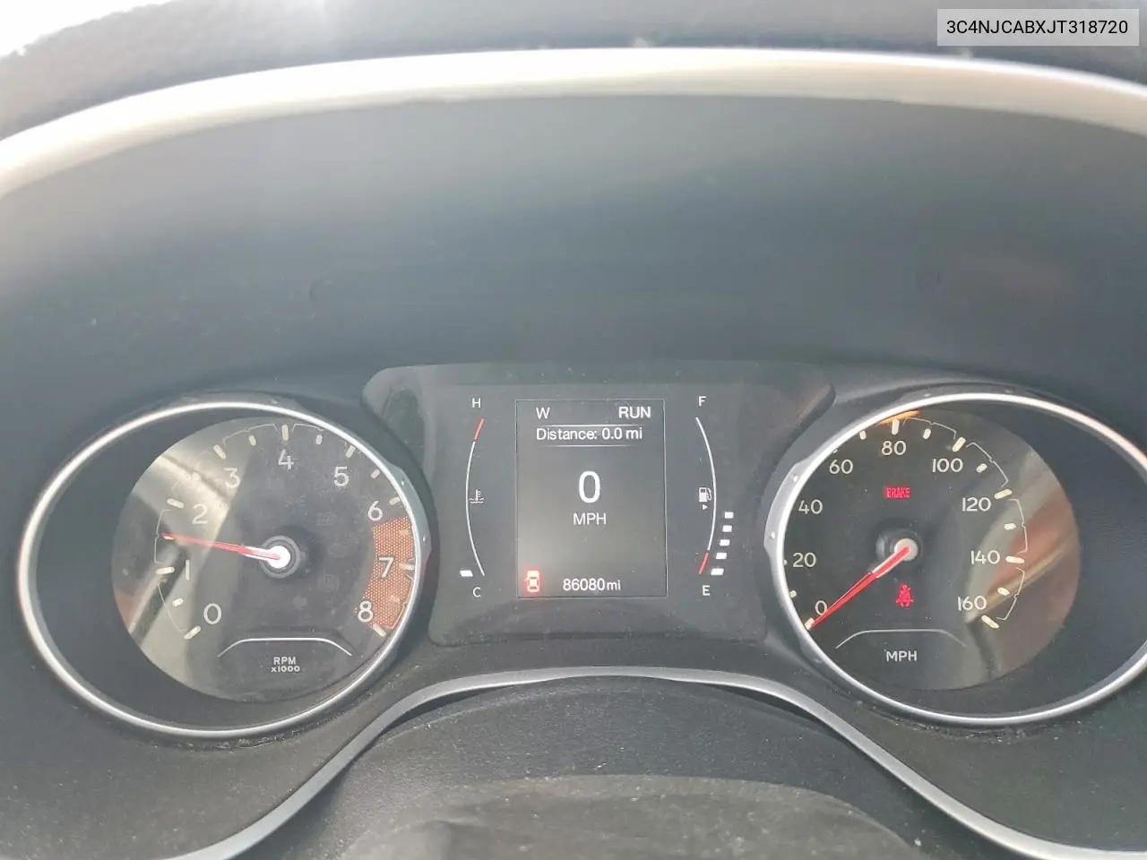 2018 Jeep Compass Sport VIN: 3C4NJCABXJT318720 Lot: 55156556