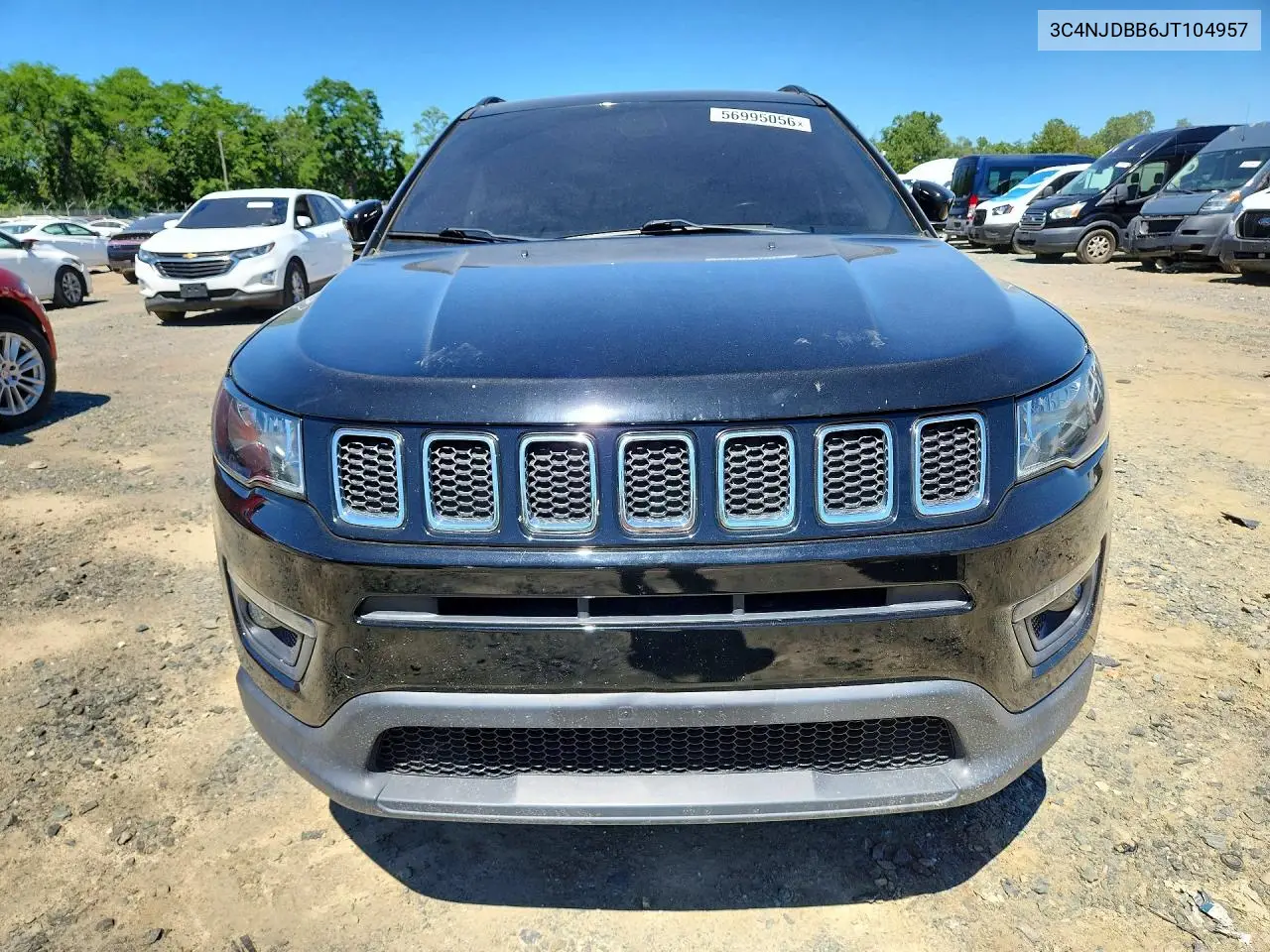 2018 Jeep Compass Latitude VIN: 3C4NJDBB6JT104957 Lot: 56995056