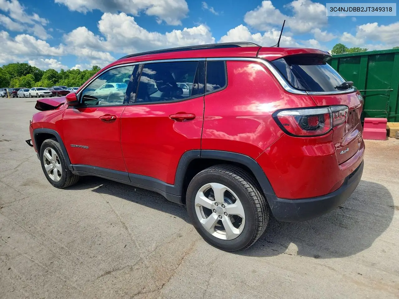 2018 Jeep Compass Latitude VIN: 3C4NJDBB2JT349318 Lot: 57912756