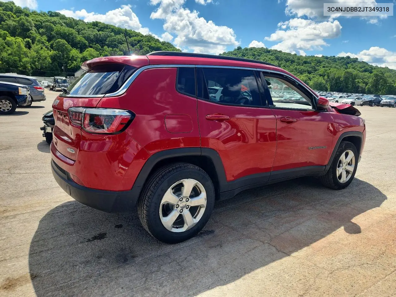 2018 Jeep Compass Latitude VIN: 3C4NJDBB2JT349318 Lot: 57912756