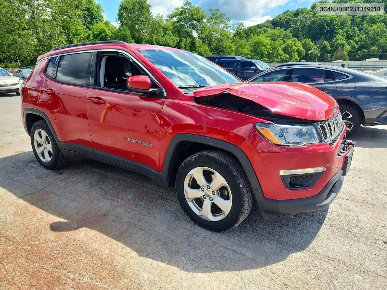 2018 Jeep Compass Latitude VIN: 3C4NJDBB2JT349318 Lot: 57912756