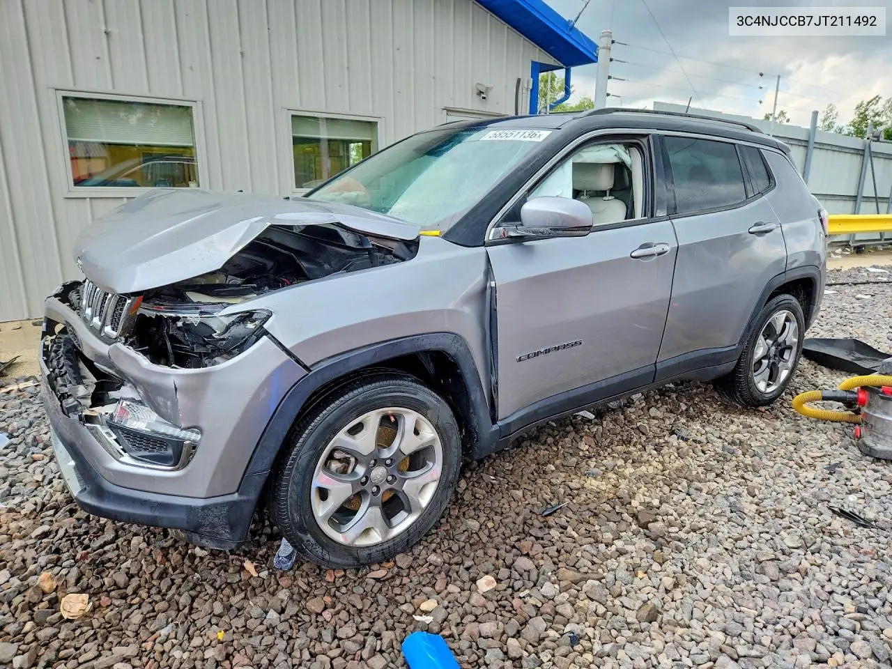 2018 Jeep Compass Limited VIN: 3C4NJCCB7JT211492 Lot: 58551136