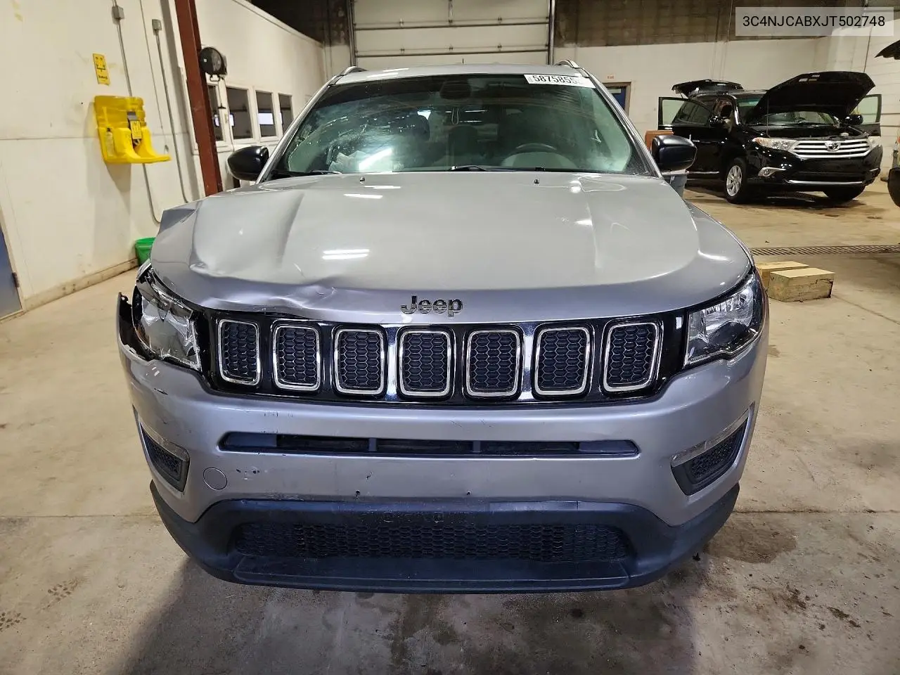 2018 Jeep Compass Sport VIN: 3C4NJCABXJT502748 Lot: 58758556