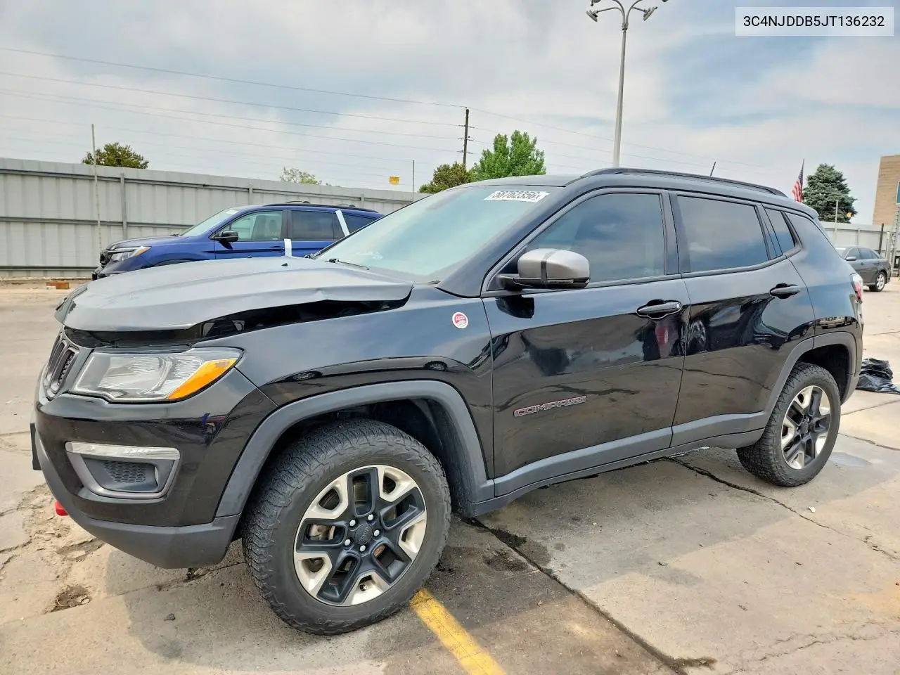2018 Jeep Compass Trailhawk VIN: 3C4NJDDB5JT136232 Lot: 58762356