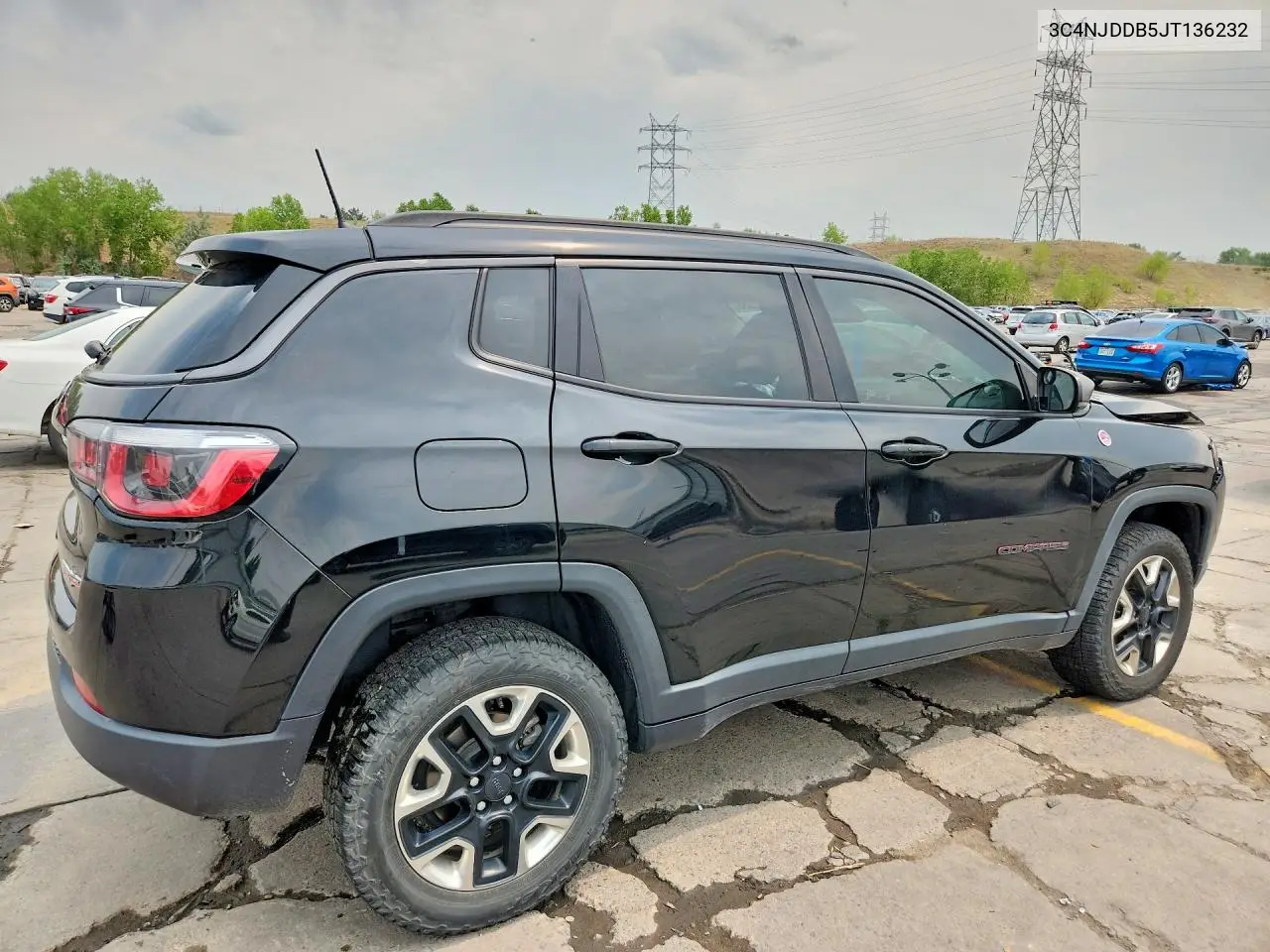 2018 Jeep Compass Trailhawk VIN: 3C4NJDDB5JT136232 Lot: 58762356