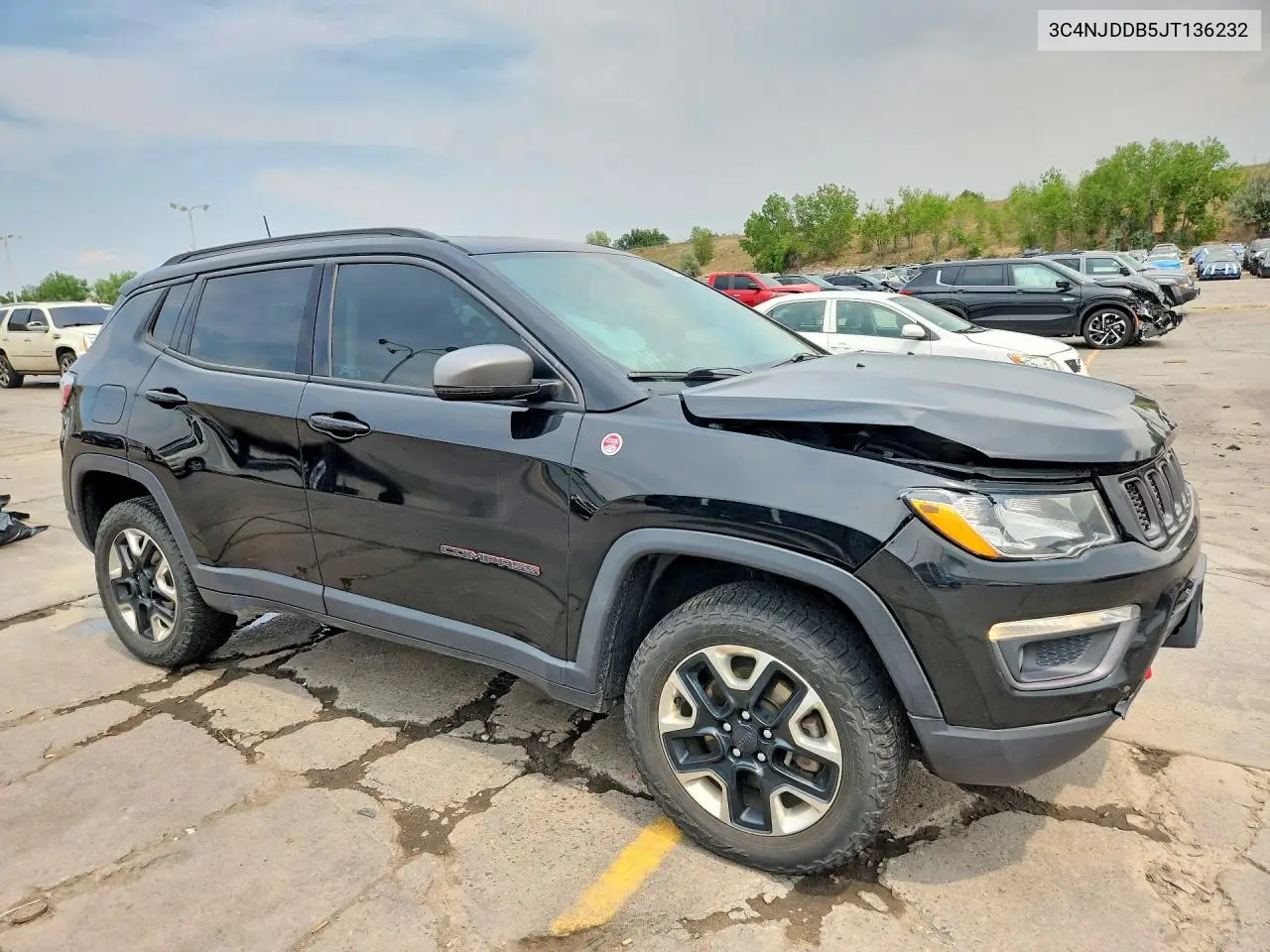 2018 Jeep Compass Trailhawk VIN: 3C4NJDDB5JT136232 Lot: 58762356