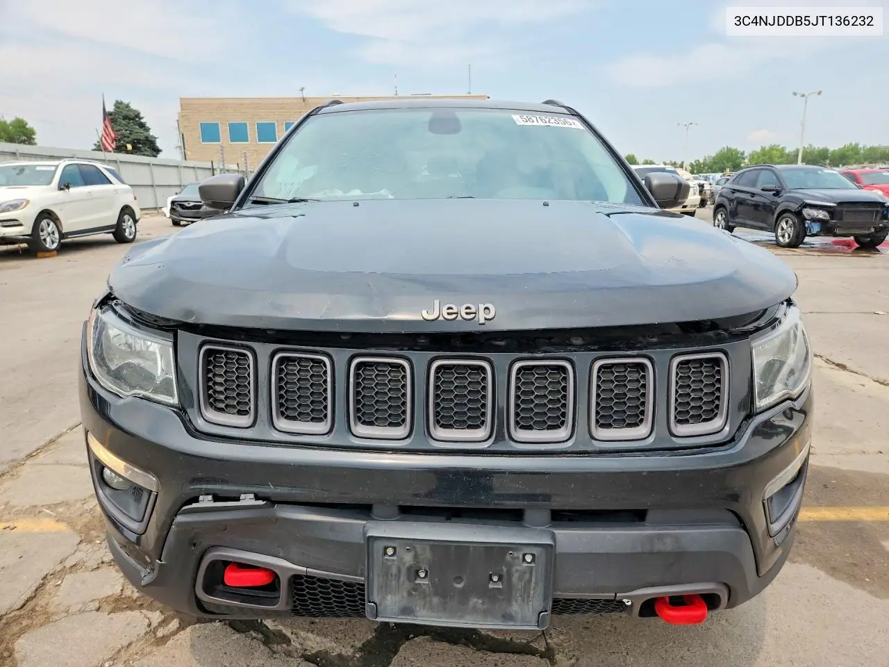 2018 Jeep Compass Trailhawk VIN: 3C4NJDDB5JT136232 Lot: 58762356