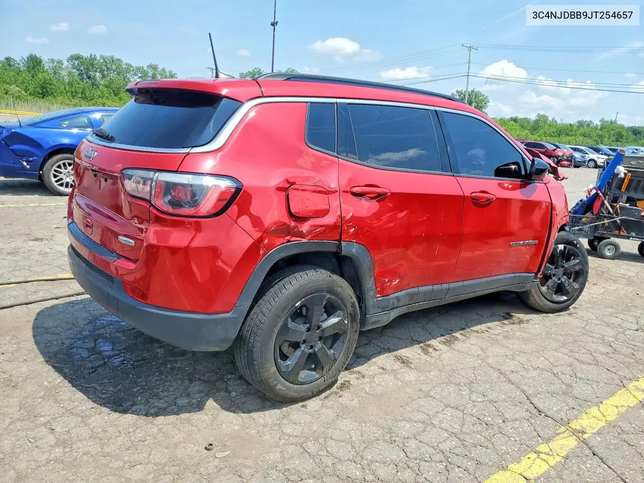 2018 Jeep Compass Latitude VIN: 3C4NJDBB9JT254657 Lot: 59649726