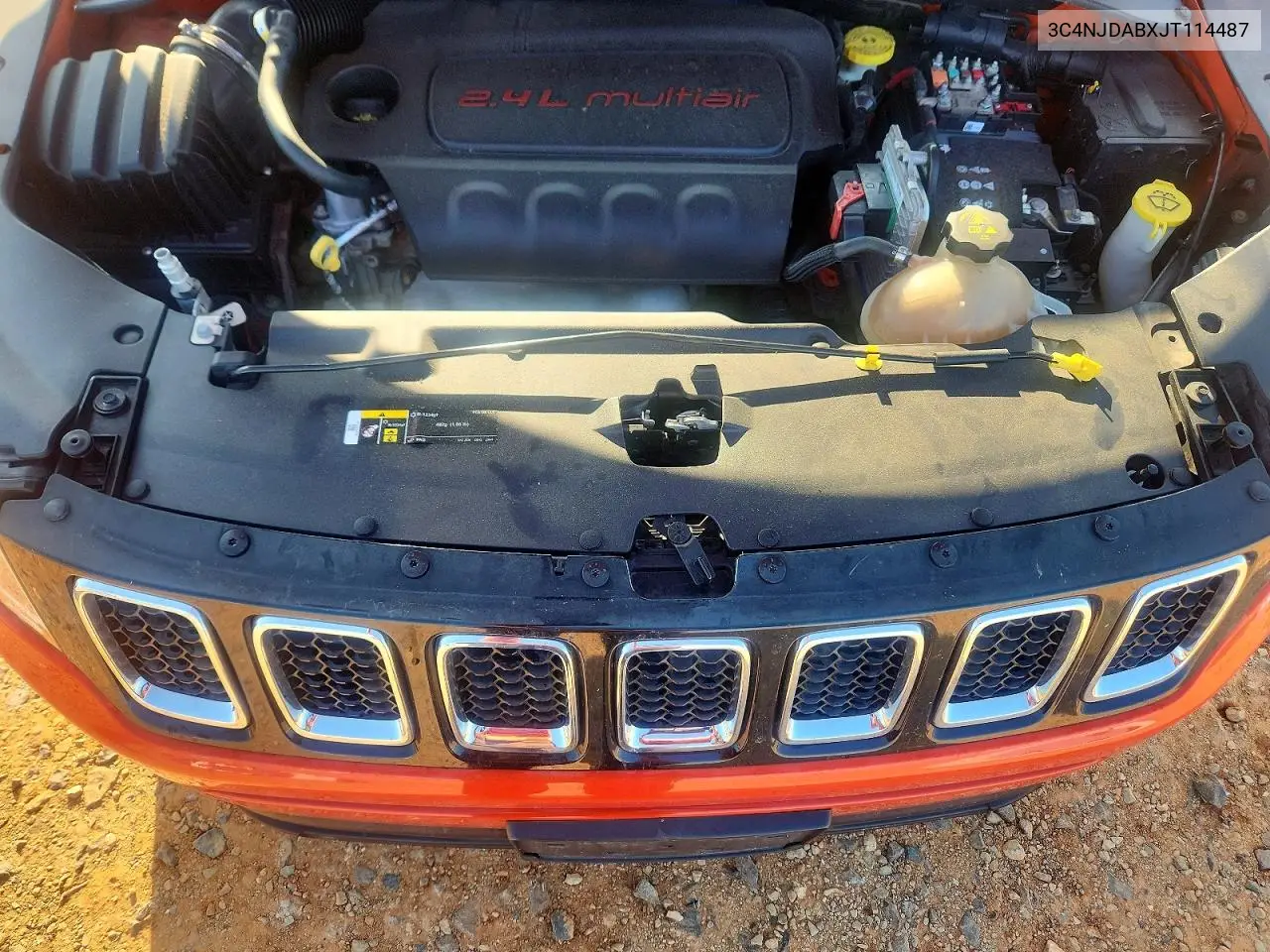 2018 Jeep Compass Sport VIN: 3C4NJDABXJT114487 Lot: 59895496