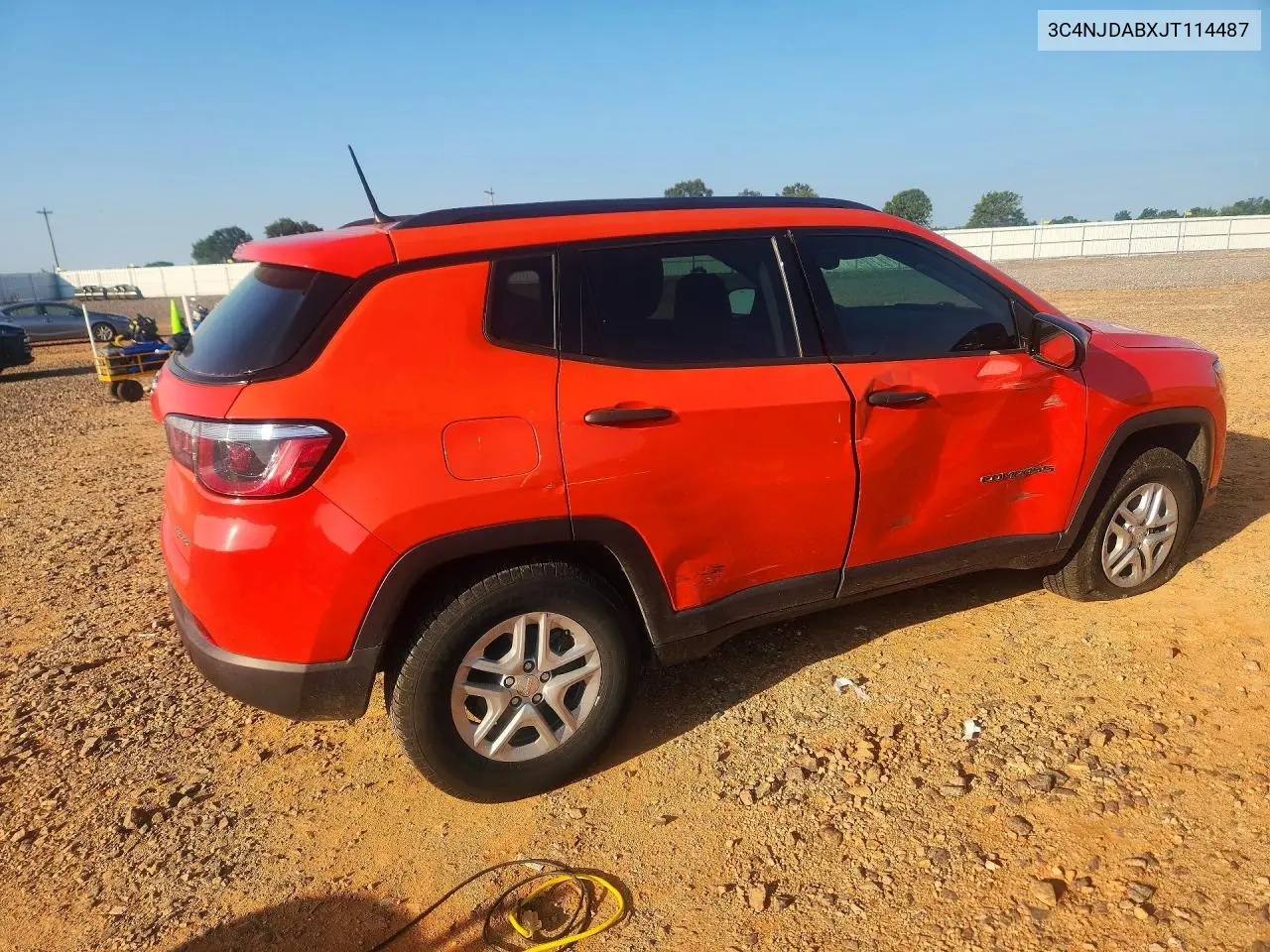 2018 Jeep Compass Sport VIN: 3C4NJDABXJT114487 Lot: 59895496