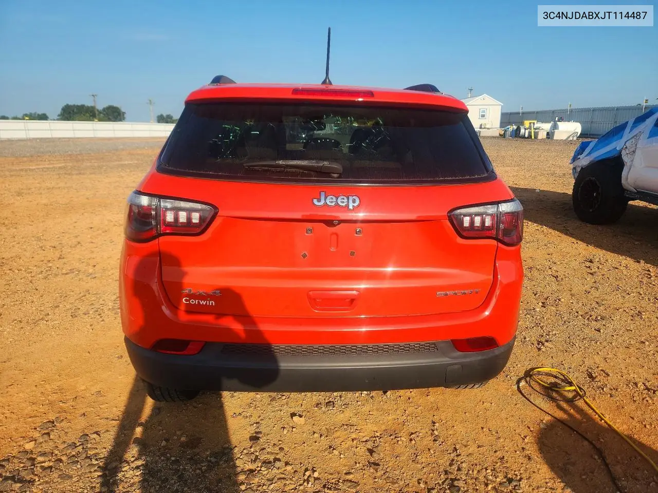 2018 Jeep Compass Sport VIN: 3C4NJDABXJT114487 Lot: 59895496