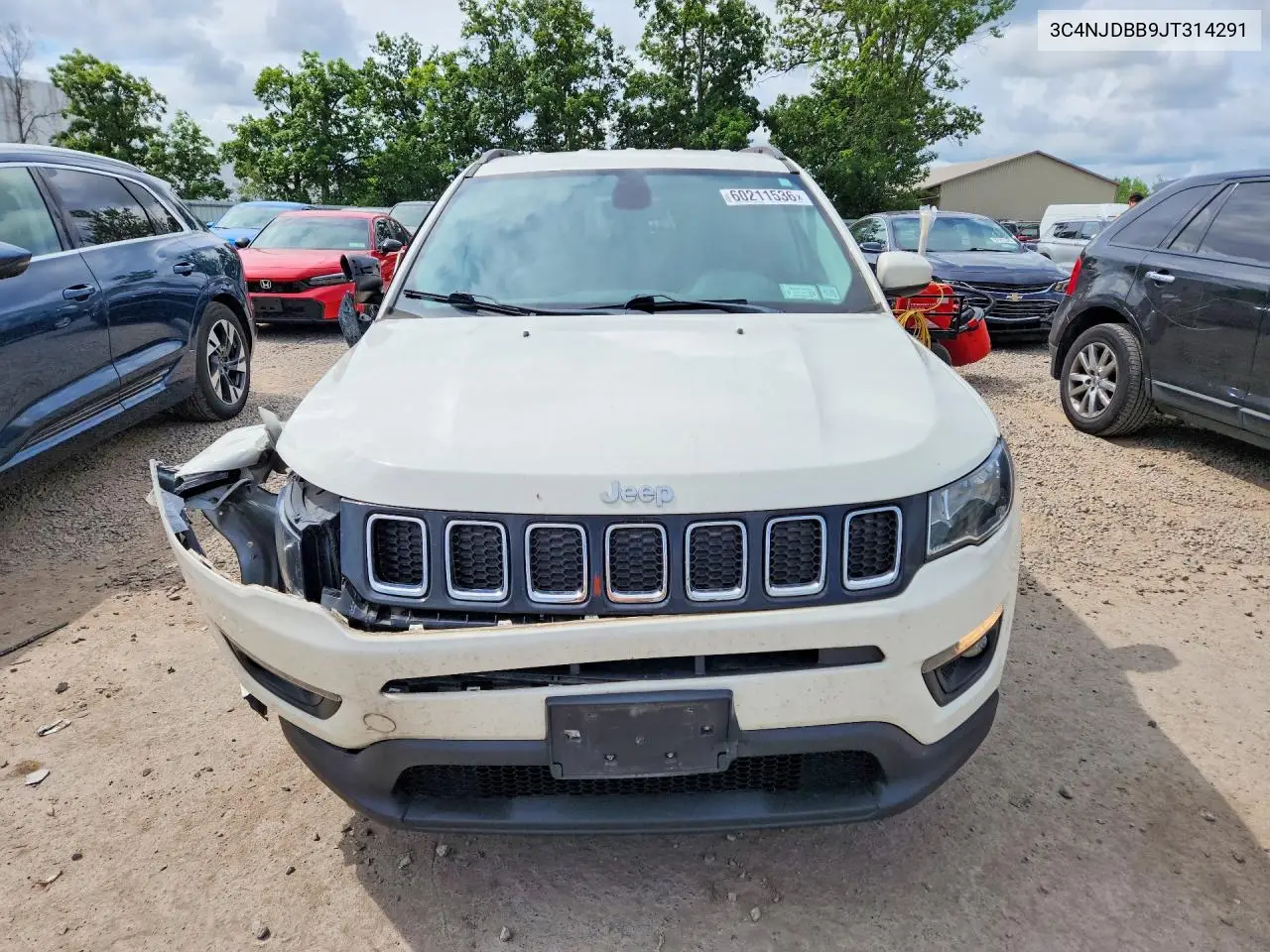 2018 Jeep Compass Latitude VIN: 3C4NJDBB9JT314291 Lot: 60211536