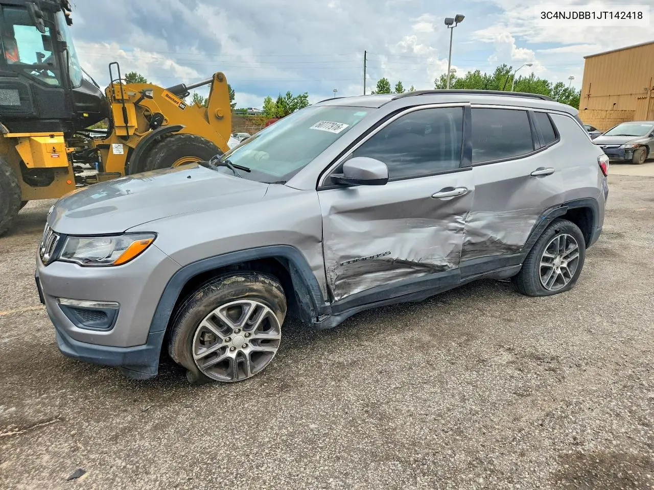 2018 Jeep Compass Latitude VIN: 3C4NJDBB1JT142418 Lot: 60777916