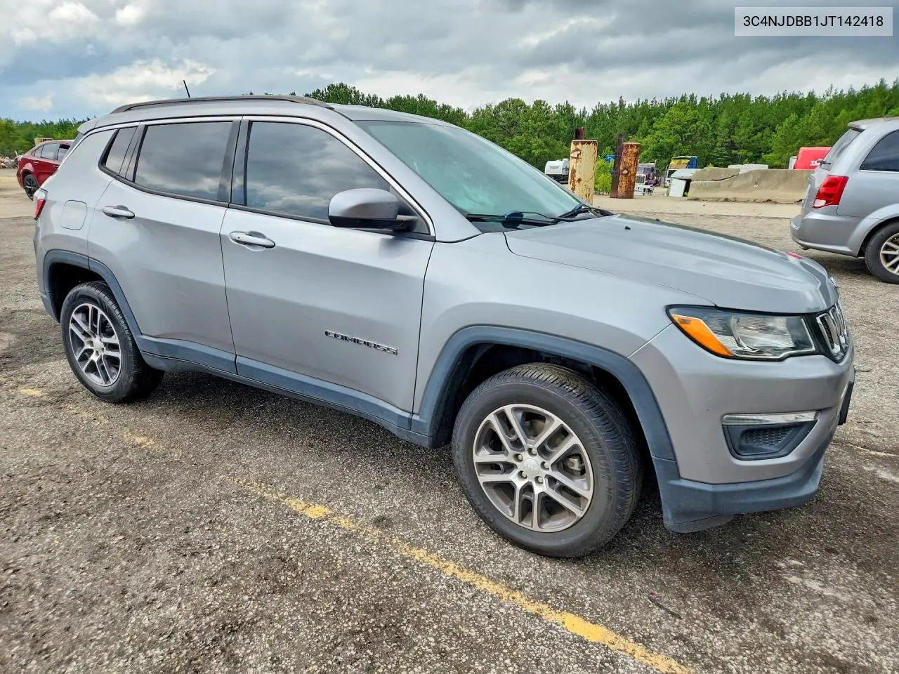 2018 Jeep Compass Latitude VIN: 3C4NJDBB1JT142418 Lot: 60777916