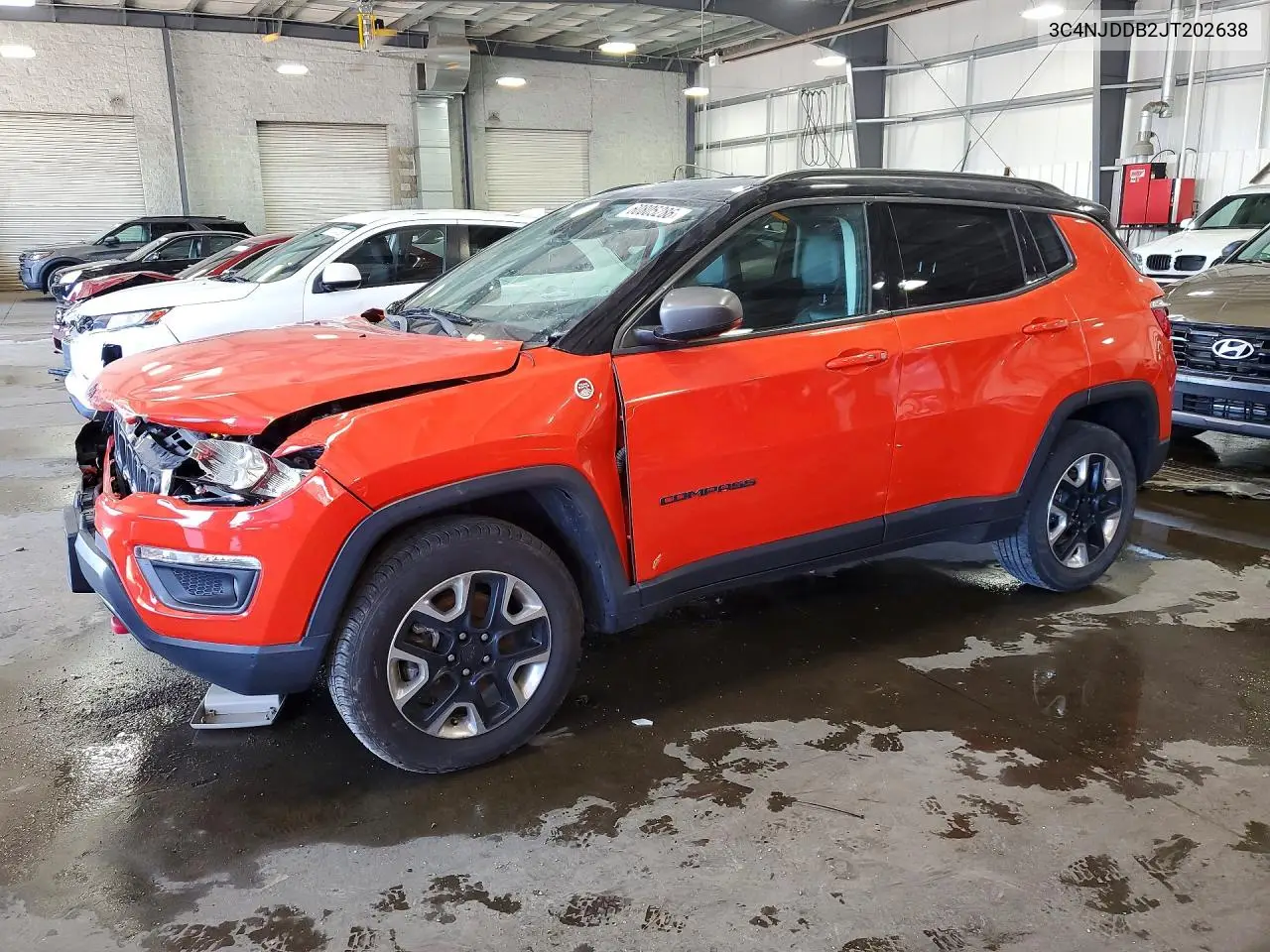 2018 Jeep Compass Trailhawk VIN: 3C4NJDDB2JT202638 Lot: 60805286