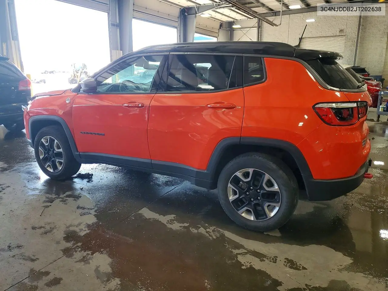 2018 Jeep Compass Trailhawk VIN: 3C4NJDDB2JT202638 Lot: 60805286