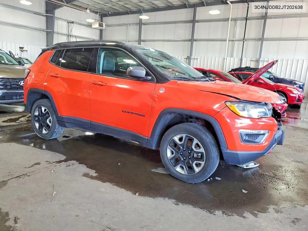 2018 Jeep Compass Trailhawk VIN: 3C4NJDDB2JT202638 Lot: 60805286