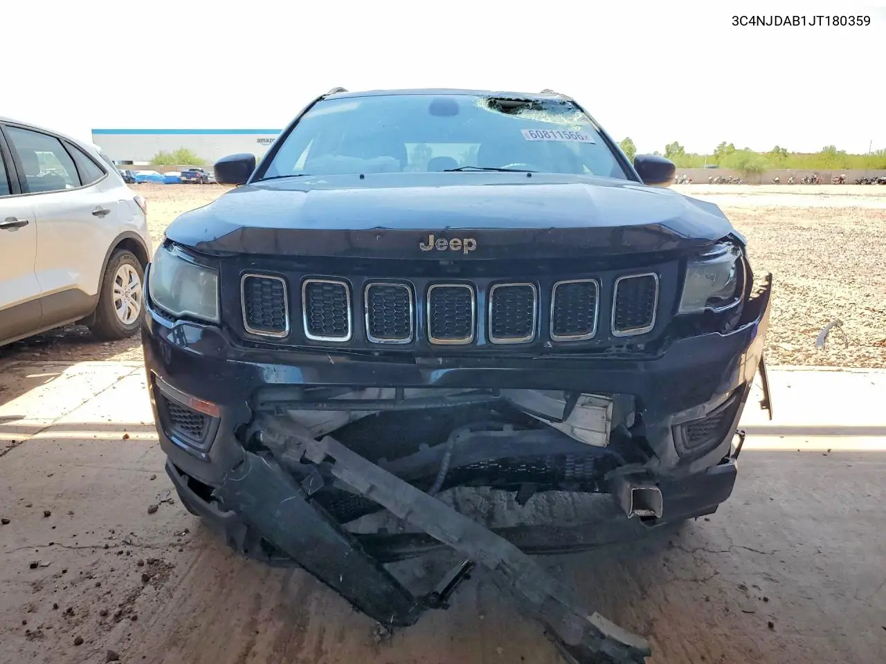 2018 Jeep Compass Sport VIN: 3C4NJDAB1JT180359 Lot: 60811566