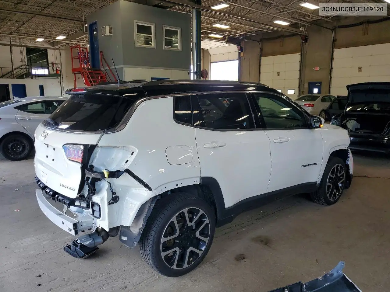 2018 Jeep Compass Limited VIN: 3C4NJDCB3JT169120 Lot: 61219256