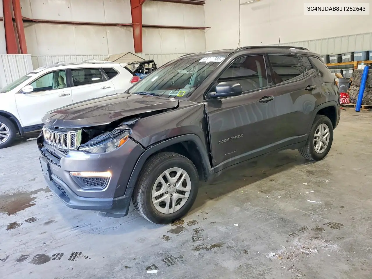 2018 Jeep Compass Sport VIN: 3C4NJDAB8JT252643 Lot: 61328986