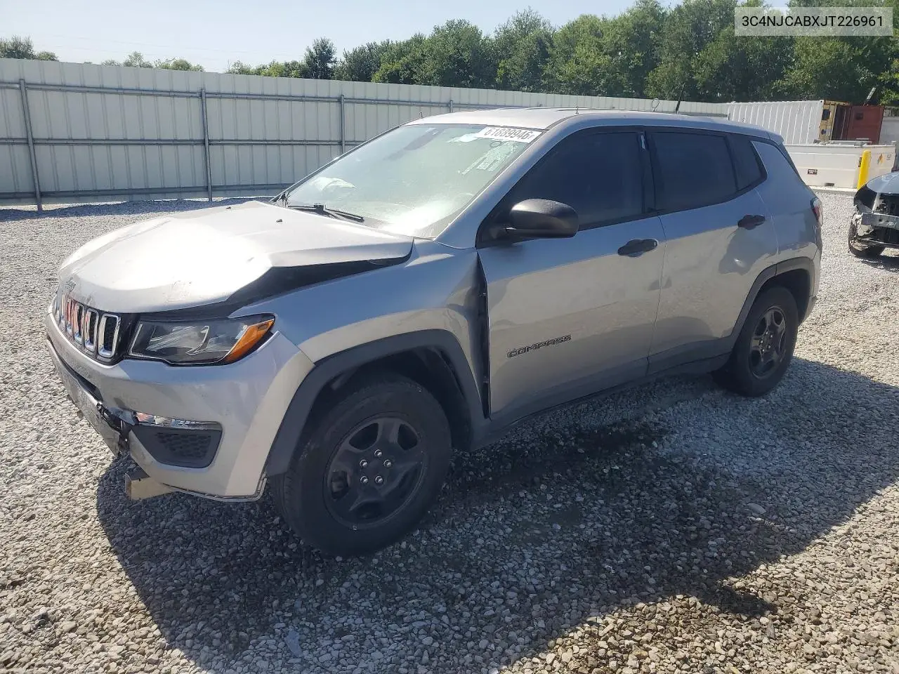 2018 Jeep Compass Sport VIN: 3C4NJCABXJT226961 Lot: 61889946