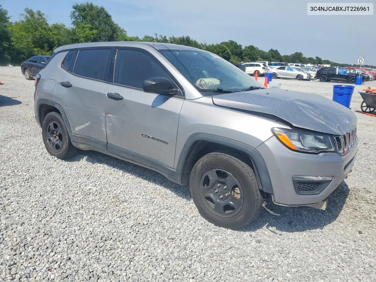 2018 Jeep Compass Sport VIN: 3C4NJCABXJT226961 Lot: 61889946