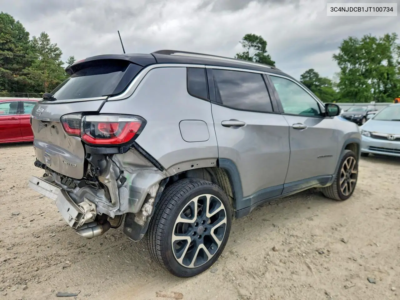2018 Jeep Compass Limited VIN: 3C4NJDCB1JT100734 Lot: 61962686