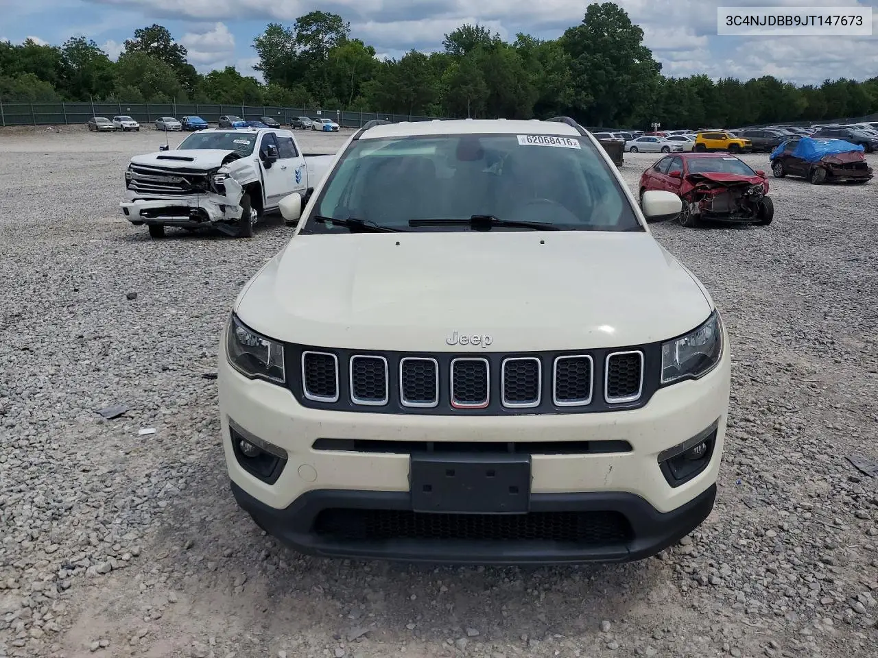2018 Jeep Compass Latitude VIN: 3C4NJDBB9JT147673 Lot: 62068416