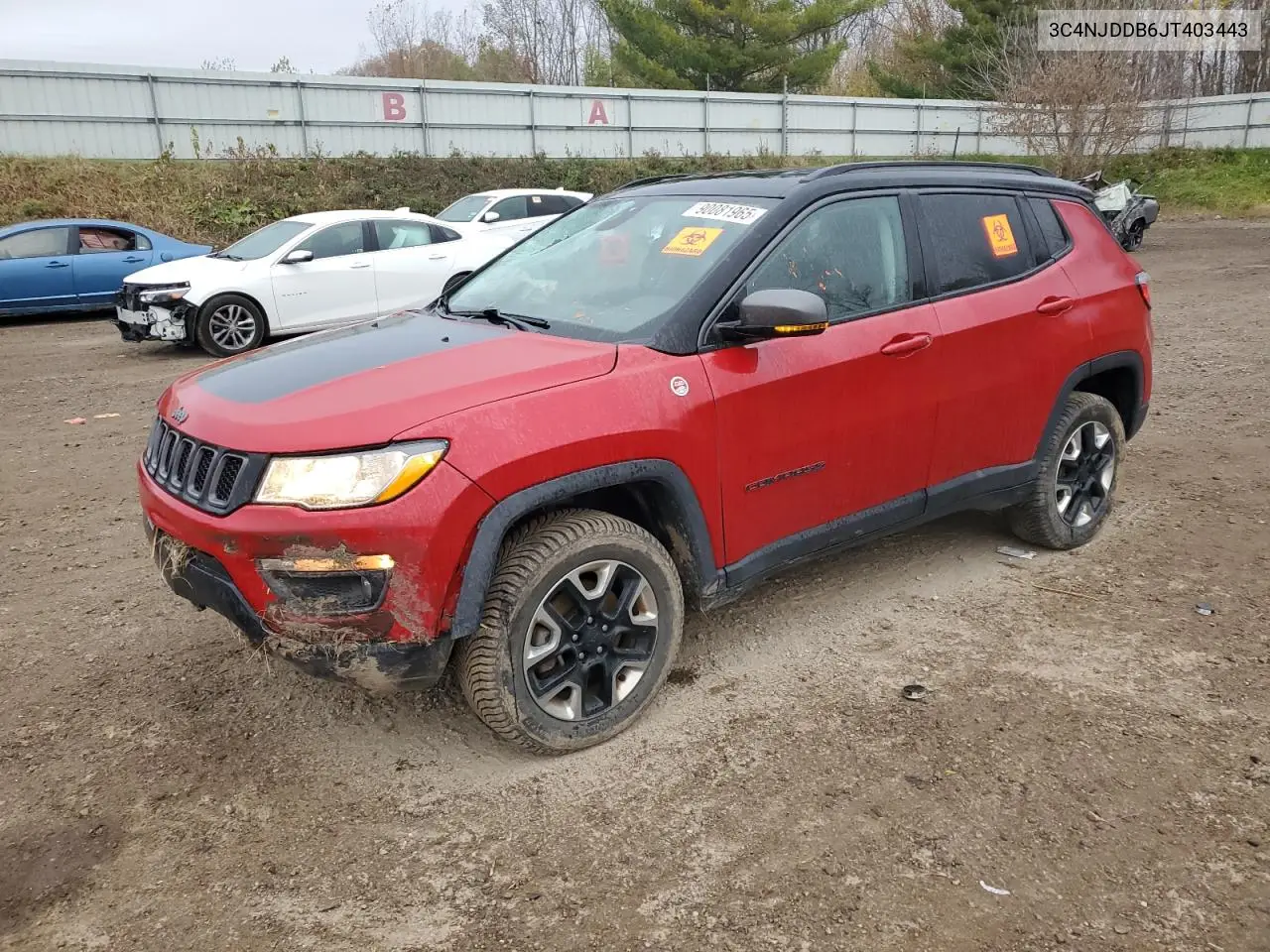 3C4NJDDB6JT403443 2018 Jeep Compass Trailhawk