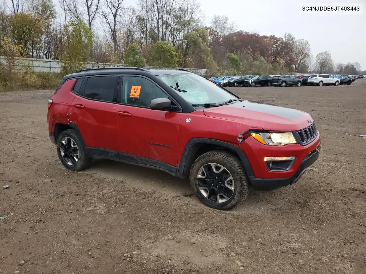 3C4NJDDB6JT403443 2018 Jeep Compass Trailhawk