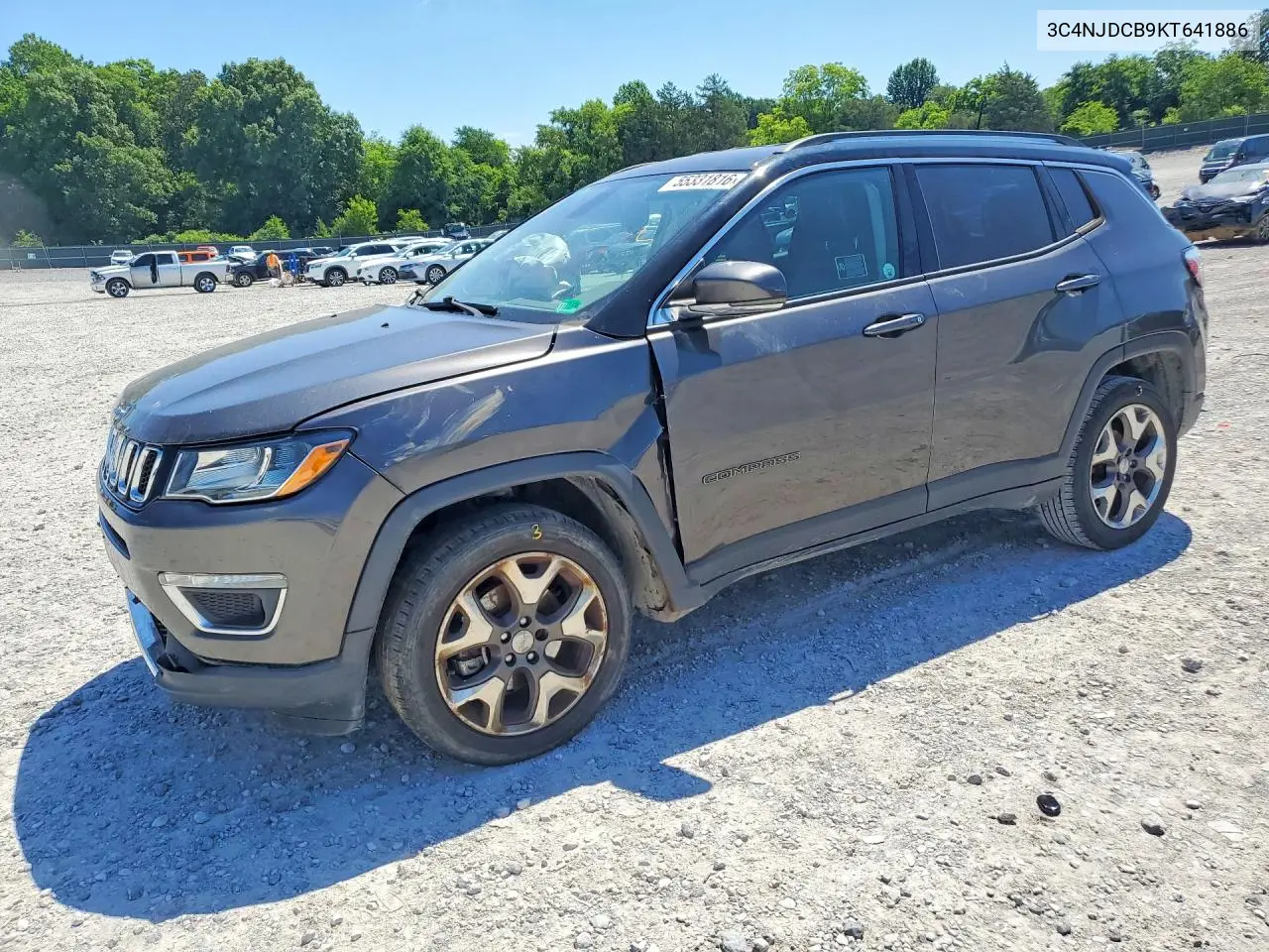 2019 Jeep Compass Limited VIN: 3C4NJDCB9KT641886 Lot: 55331816