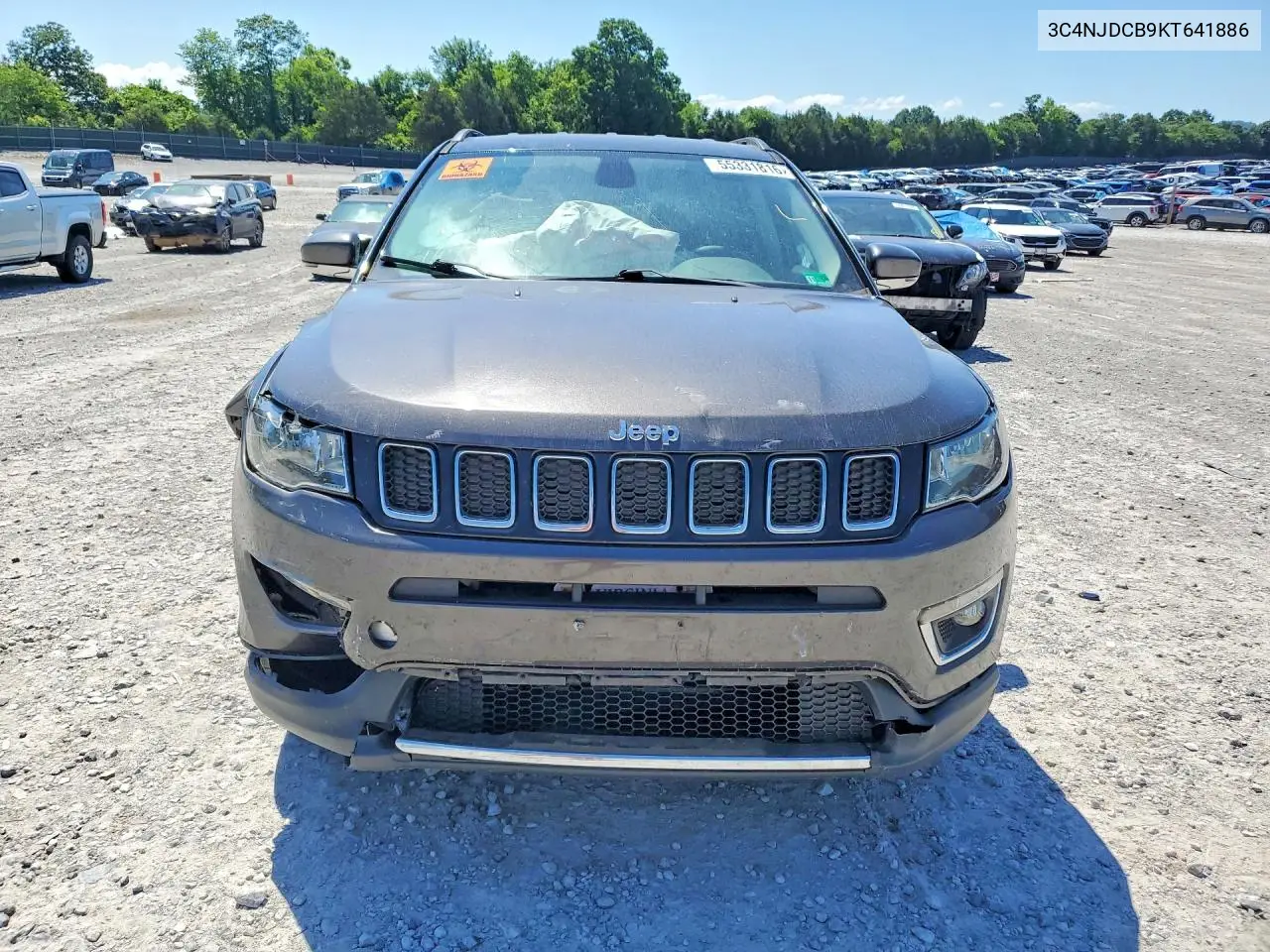 2019 Jeep Compass Limited VIN: 3C4NJDCB9KT641886 Lot: 55331816