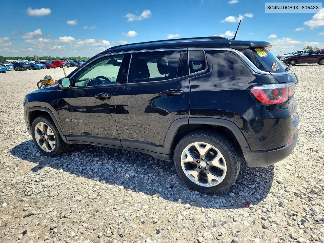 2019 Jeep Compass Limited VIN: 3C4NJDCB9KT806433 Lot: 57066296