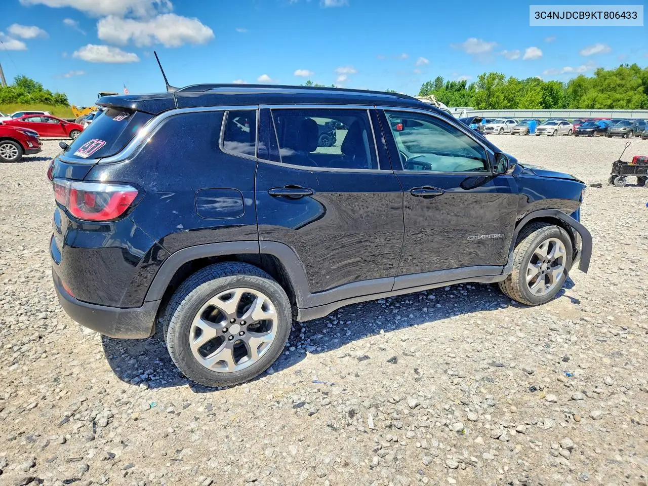 2019 Jeep Compass Limited VIN: 3C4NJDCB9KT806433 Lot: 57066296