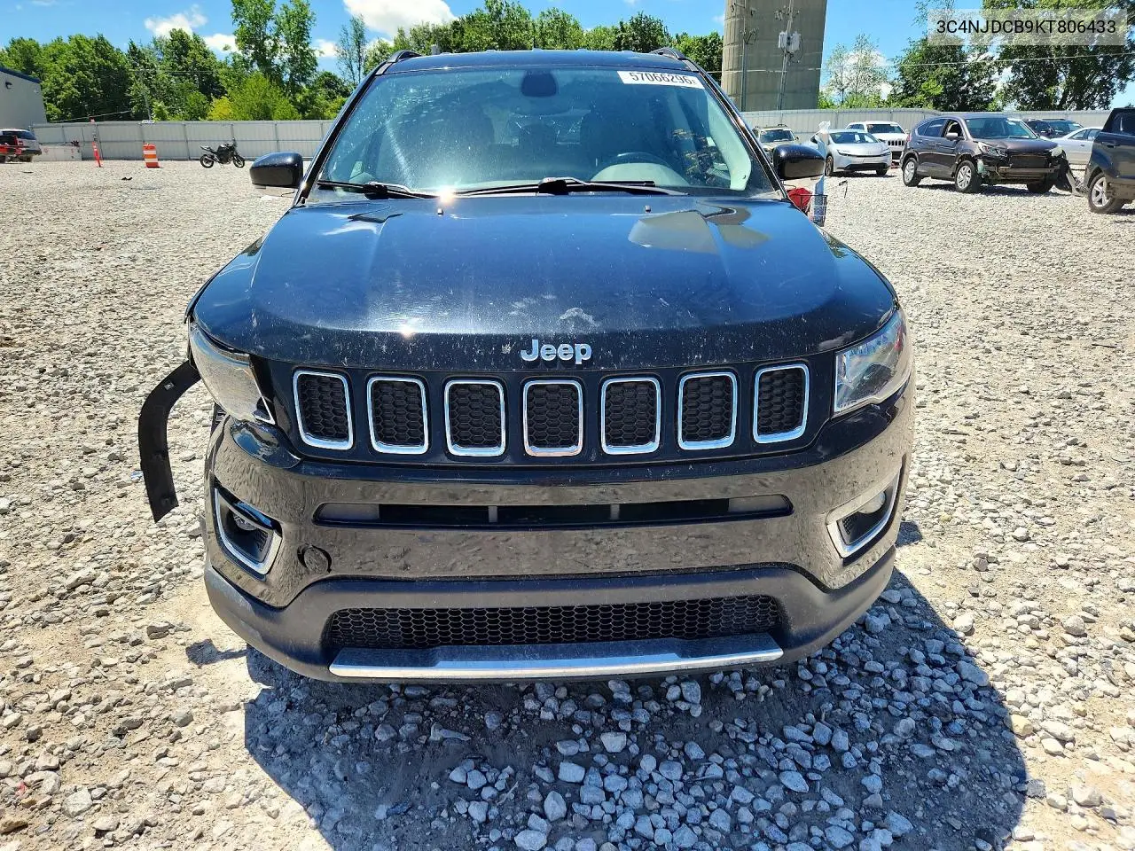 2019 Jeep Compass Limited VIN: 3C4NJDCB9KT806433 Lot: 57066296