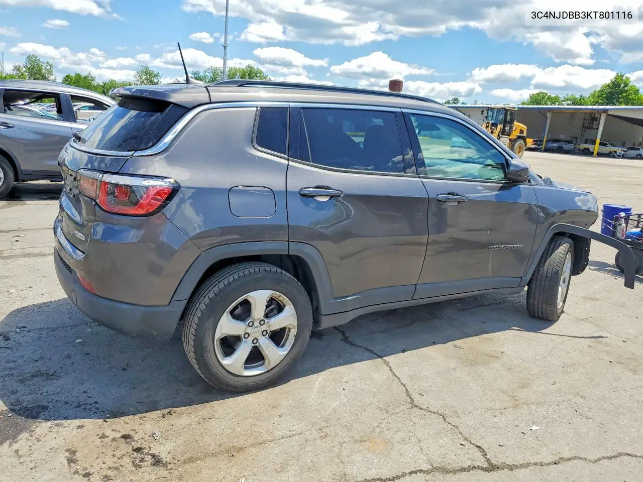 2019 Jeep Compass Latitude VIN: 3C4NJDBB3KT801116 Lot: 58635596