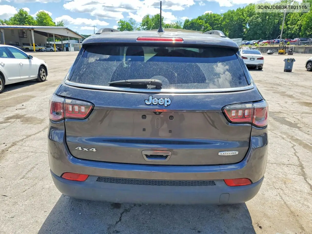 2019 Jeep Compass Latitude VIN: 3C4NJDBB3KT801116 Lot: 58635596