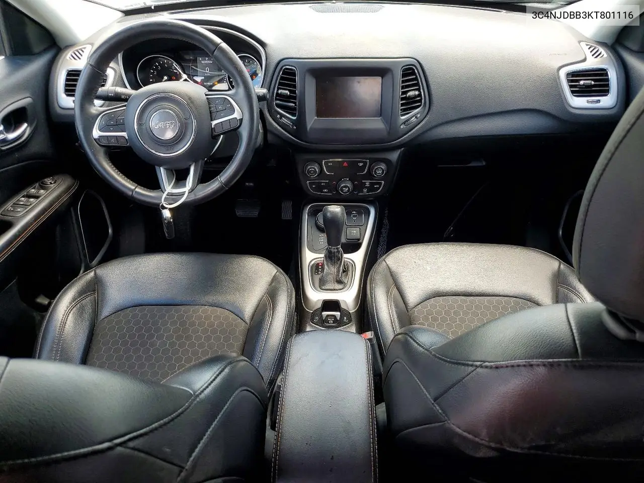 2019 Jeep Compass Latitude VIN: 3C4NJDBB3KT801116 Lot: 58635596