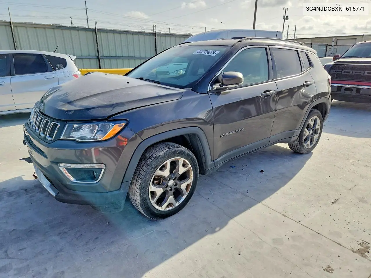 2019 Jeep Compass Limited VIN: 3C4NJDCBXKT616771 Lot: 59270076